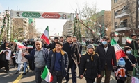 حضور معاون علمی و فناوری رییس‌جمهور در راهپیمایی یوم‌الله ۲۲ بهمن